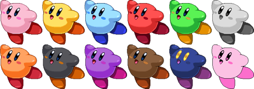 SSF2 Kirby Costumes