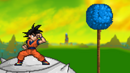 Goku seeing the Grand Elder's home.