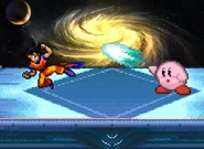 Kirby and Goku using rapid jabs on Final Destination.