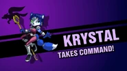 Krystal being revealed at Super Smash Con 2018.