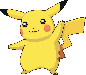 Pikachu's third artwork, used in v0.9a.