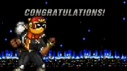 Kirby's congratulations screen on All-Star mode.