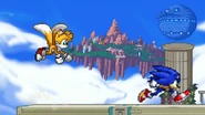 Tails 1 1.png (172 KB) Tails using his midair jumps while Sonic is running on Sky Sanctuary Zone.
