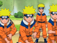 Shadow clones in NARUTO anime