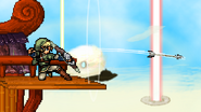 Link firing the Hero's Bow's second early design.