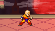 Krillin after being summoned on Dracula's Castle.