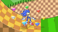 Sonic reverting to base form.