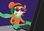 Promotional art of Ms. Carrot for Ms. Carrot’s Stage Builder Rage Builder Contest.