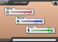 The sound menu in v0.8.