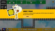 Yeah's screen prompt in the Tutorial level in Yeah Jam Fury: U, Me, Everybody!.