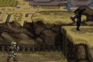 Link idling while another Link taunts.