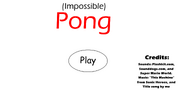 Impossible Pong - Title Screen