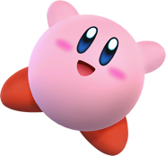 Kirby's first art, used in the character selection screen from v0.1 to v0.4b. Taken from Super Smash Bros. Brawl, but mirrored horizontally.