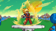 Goku taunting.