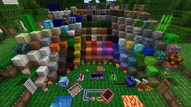 Minecraft, but you can craft CUSTOM BLOCKS! Minecraft Mod