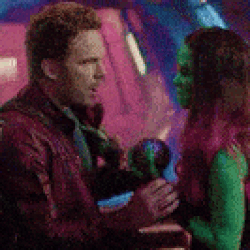 Peter Quill and Gamora