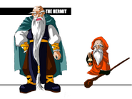 Artwork of Hermit's evolutions