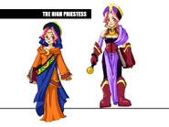 High Priestess' artwork of evolutions