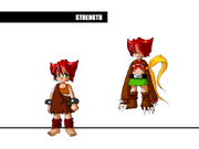 Artwork of Daughter Strength's evolutions