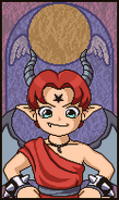 Devil's alternate colored in-game tarot card