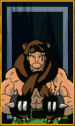 Father Strength's background card for Player 1 (Item Use)