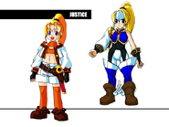 Artwork of Justice's evolutions