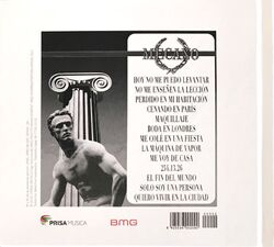 LP Mecano de la portada del reloj, 1983 (contraportada)