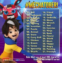 Mechatober prompts