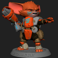 Full colored 3D model of the Commander Unit.