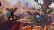 The Beginning loading screen- Blaze above Tumbleweed.