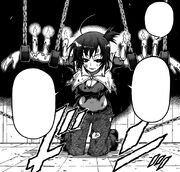 Medaka chained up