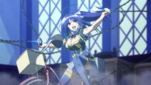 Medaka stops Yobuko's chains