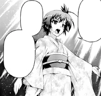 Medaka in her mother's kimono