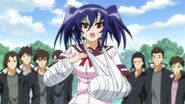 Medaka preaches to Akune while in Middle School.