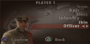 Heer Officer in the multiplayer selection screen.