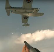 a Kingfisher above Tarawa