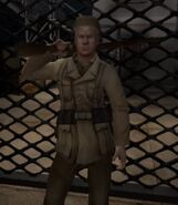 A guard with a rifle