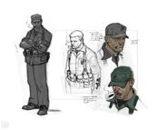 Concept art of Jack "Gunny" Lauton.