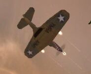 Airacobra in the sky.