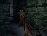 Facing off against the first version Wehrmacht "Light" enemies.