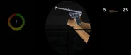 The MP third person model, which resembles a High-Standard.