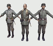 The several models of Heer troops seen in Frontline.