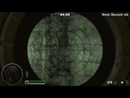 Scope reticle.