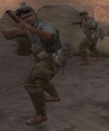 Desert Heer Infantry in combat.