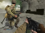 US Paratrooper equipped with a BAR.