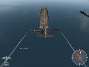 Conlin's plane dives on Akagi.