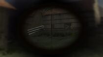 Scope reticle.