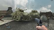 M4 Shermans in-game.