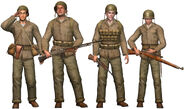 Thomas Conlin and his squad in their marine uniform.