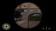 Scope reticle.